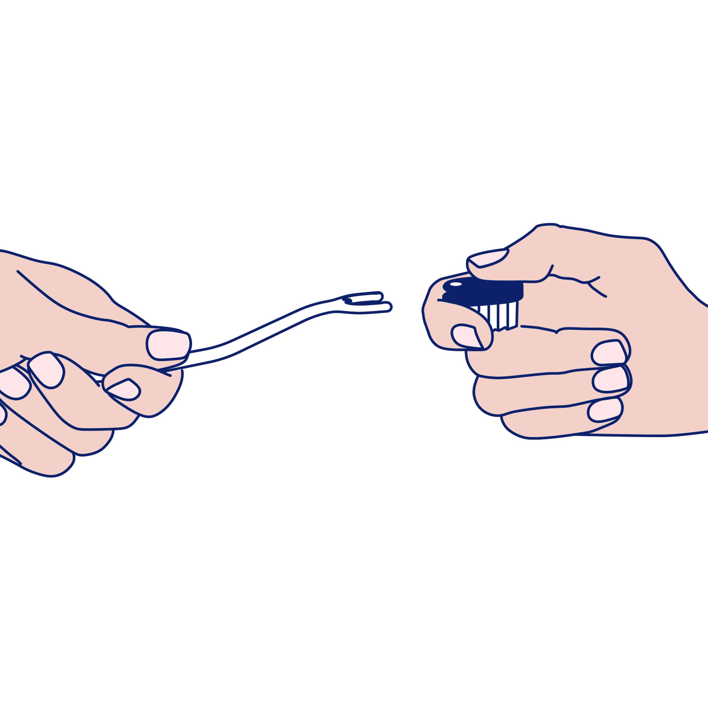 Recharge 3 têtes rouge corail