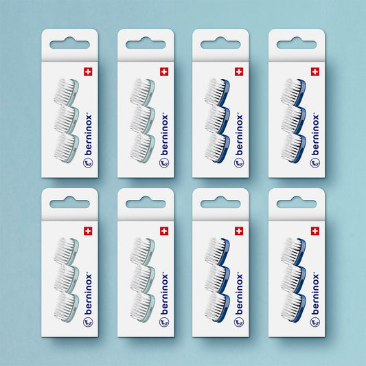 8er-Pack Ersatzköpfe - Eisberggrün und Ozeanblau - 24 Köpfe