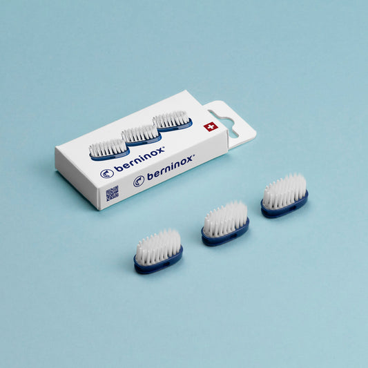 3 x Ersatz-Bürstenköpfe Ozeanblau