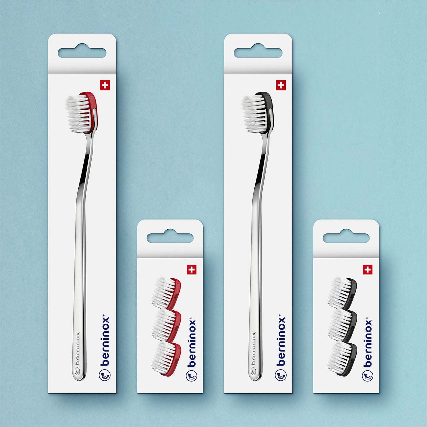 Double Starter Pack - deep black and coral red