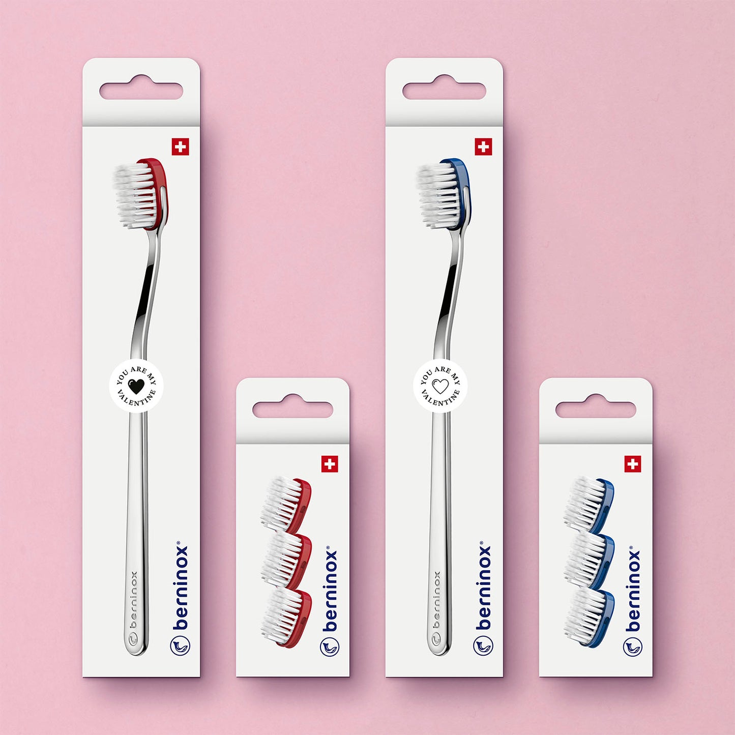 Double Starter Pack Valentine - rouge corail et bleu océan